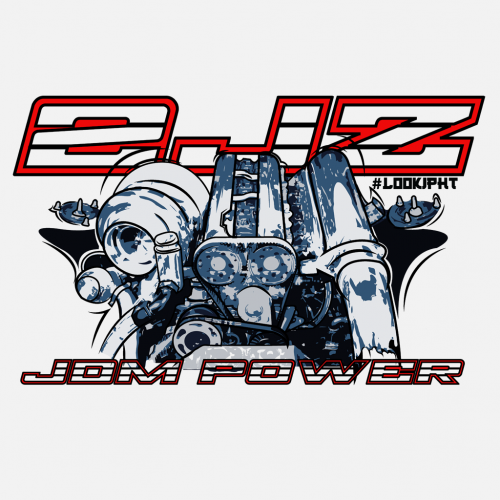 Pánské tričko s potiskem Motor 2JZ by Looki