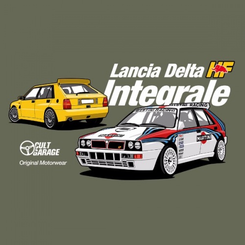 Pánské tričko s potiskem Lancia Delta Integrale 2