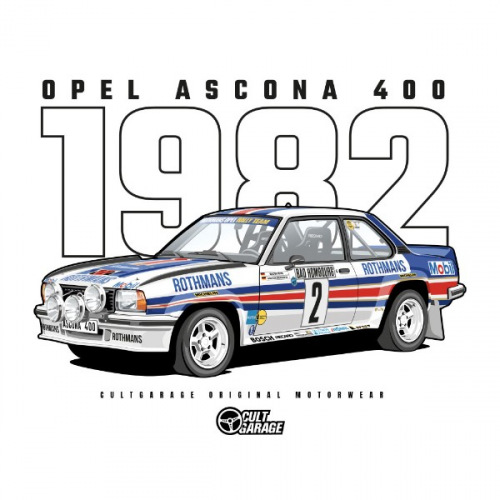 Pánské tričko s potiskem Opel Ascona 400 1