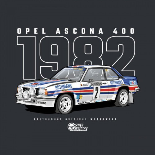 Pánské tričko s potiskem Opel Ascona 400 2