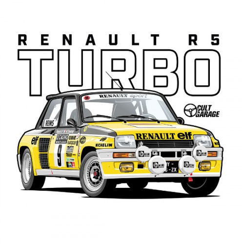 Dámské tričko s potiskem Renault r5 Turbo Group B 1