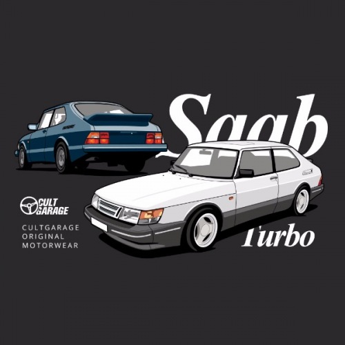 Pánské tričko s potiskem Saab 900 Turbo 2