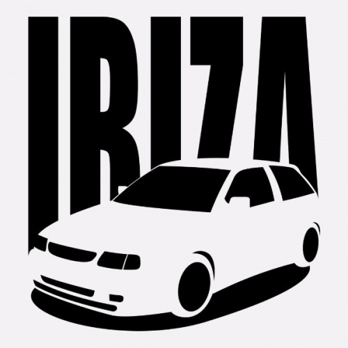 Pánské tričko s potiskem Seat Ibiza 6K2 černá